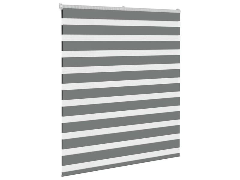  Store zèbre, store de fenêtre gris foncé largeur du tissu 120,9 cm polyester cf48559  - Conforama C