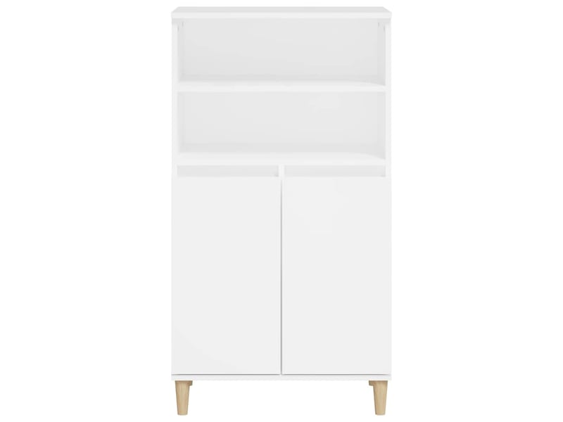  Buffet haut - bahut - meuble de rangement blanc 60x36x110 cm bois d'ingénierie  - Conforama C