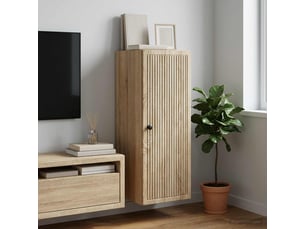 Armoire     <strong></strong> <strong></strong> coloris beige largeur 33 cm