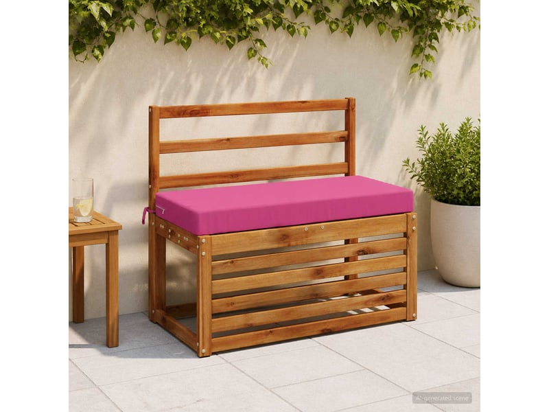 Coussin de banc, coussin d'assise, coussin de canapé soest 100 % polyester rose 60 x 40 x 8 cm cf53477 - Conforama B