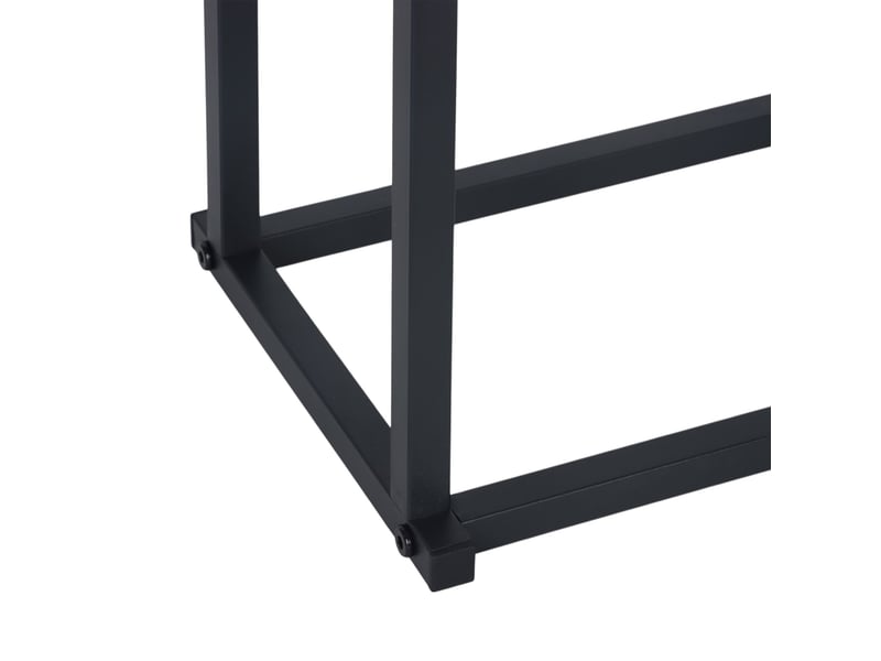  Porte-serviettes sur pied 86 x 44 x 21 cm séchage efficace design décoratif en métal noir 13_0017853  - Conforama E