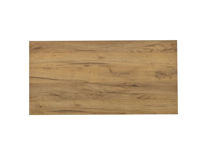  Table basse 100x50x40, design blanc et bois, table basse salon avec 2 tiroirs, led intégrées  - Conforama D