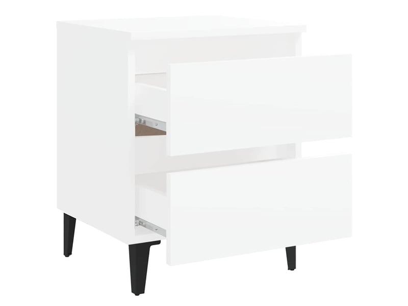  Table de chevet - cabinet de chevet - table de nuit blanc 40x35x50 cm bois d’ingénierie  - Conforama D