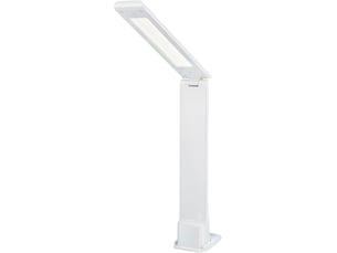 Lampe de chevet pliable avec veilleuse, variateur tactile – 3 modes de couleur, protection oculaire, pour lecture et étude-blanc