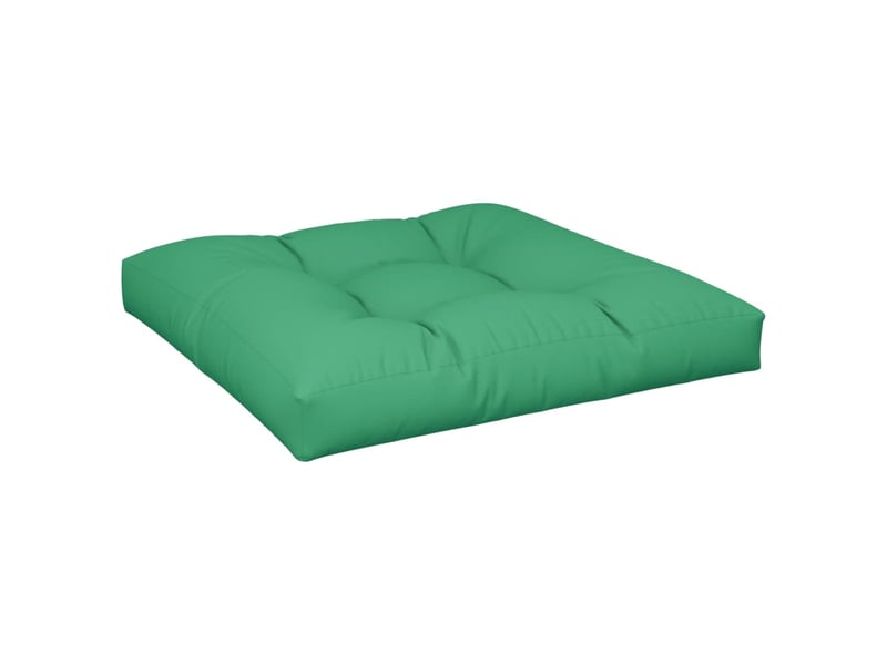  Coussin de palette, coussin de chaise, coussin de canapé vert 80x80x12 cm tissu cf55499  - Conforama A