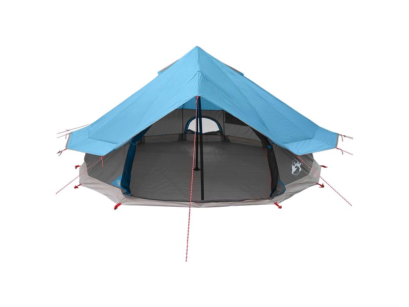  Tente tipi, tente de camping 18 personne bleu polyester et acier  - Conforama D