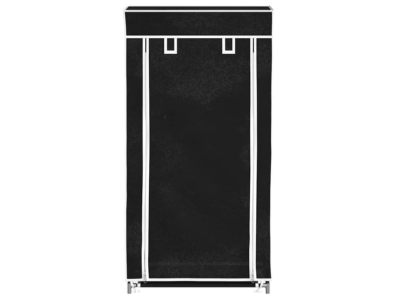  Meuble à chaussure | armoire à chaussures avec housse 58x28x106 cm tissu noir  - Conforama D