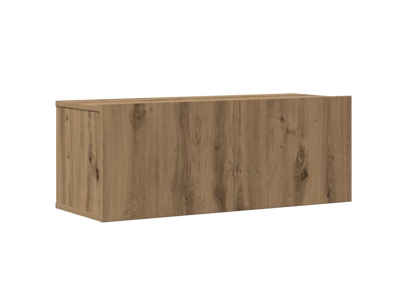  Ensemble de meuble tv - banc tv - meuble de rangement mural 4 pcs chêne artisanal  - Conforama D