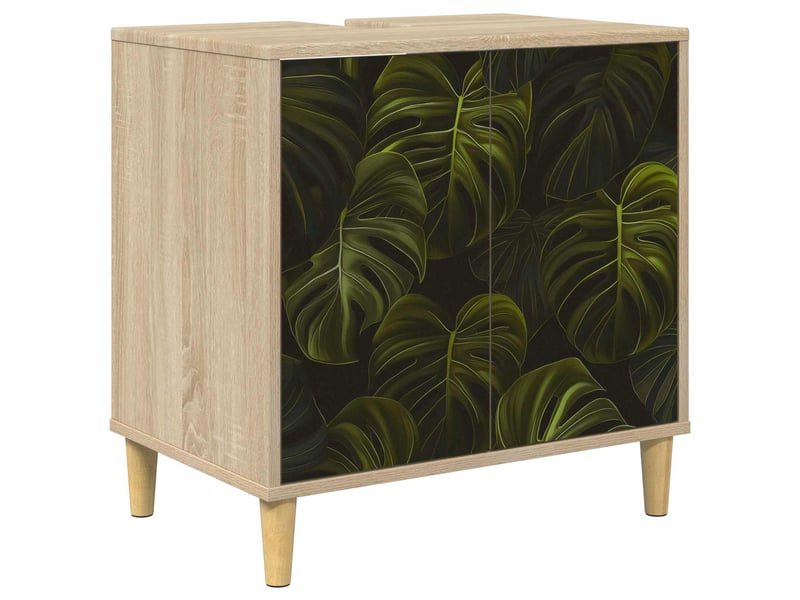 Armoire de salle de bain, meuble de rangement elburg sonoma 60x40x60 cm  - Conforama A