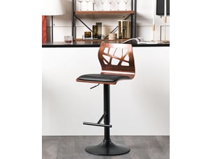 Lot de 2 chaises de bar petersburg cuir pu noir