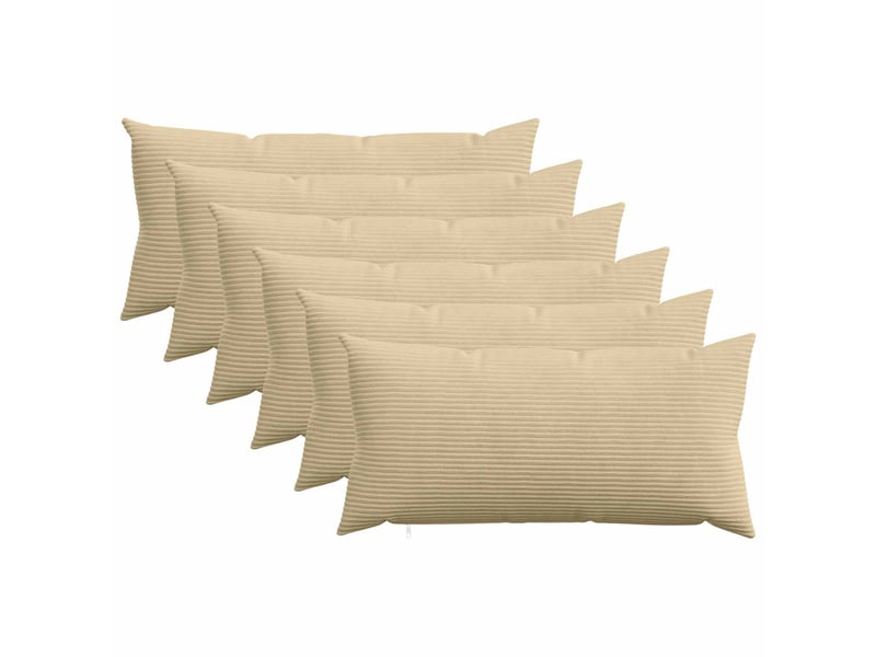  Lot de 6 housses de coussin heerlen vert gris 40 x 80 cm cf49787  - Conforama B