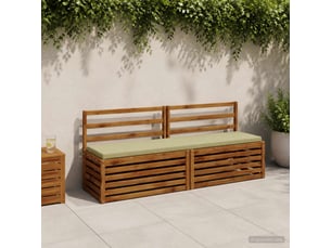 Lot de 2 coussins de banc, coussins d'assise soest 100 % polyester vert clair cf57555
