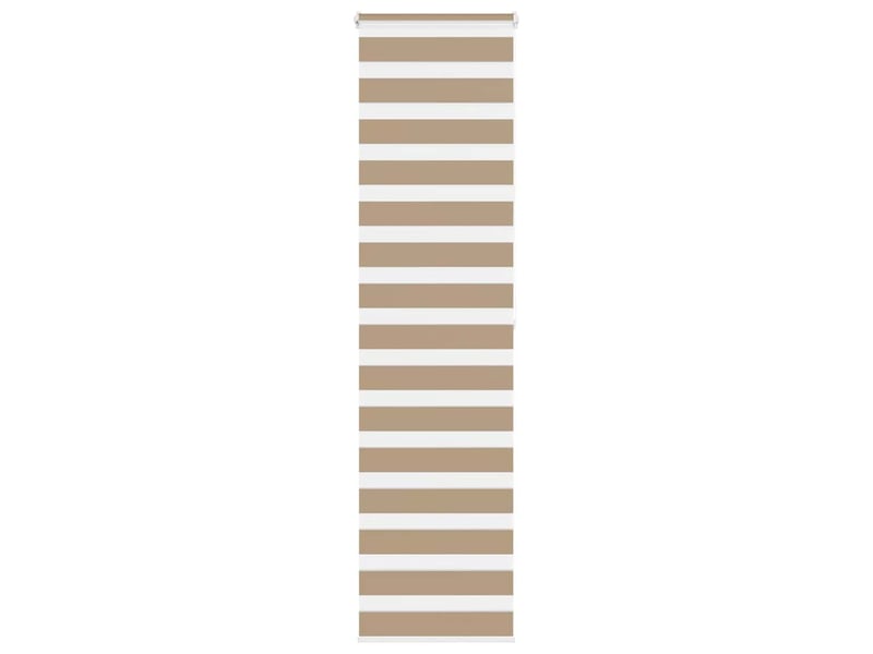 Store zèbre, store de fenêtre marron sable largeur du tissu 60,9 cm polyester cf48821 - Conforama B