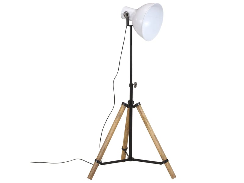  Lampadaire salon, lampe sur pied 25 w blanc 75x75x90-150 cm e27  - Conforama A