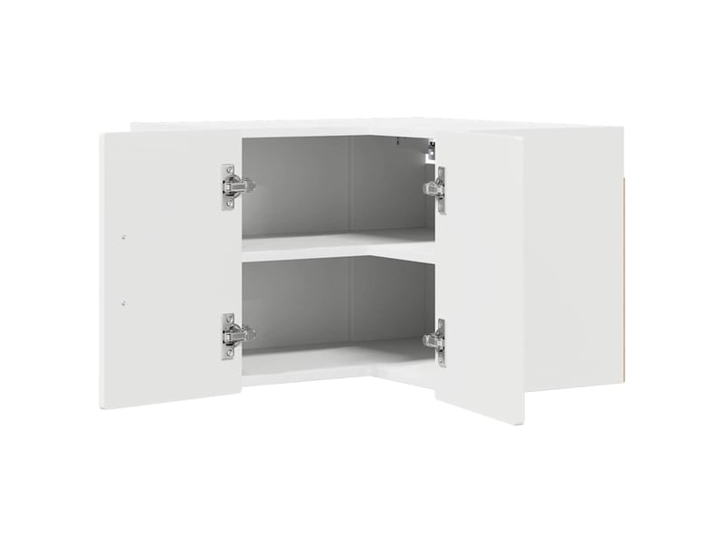  Meuble de cuisine, meuble d'angle mural blanc 57x57x40cm  - Conforama E