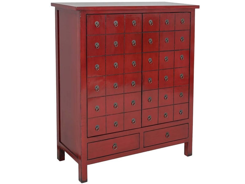  Armoire en bois rouge 102x42x120 cm h  - Conforama A