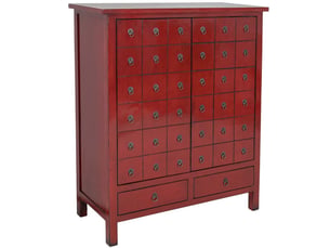 Armoire     <strong>WANDERLUST DECO</strong> <strong></strong> coloris rouge largeur 102 cm