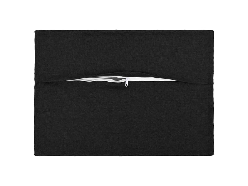 Lot de 2 coussins avec oreiller, coussins décoratifs houten noir lin synthétique cf51195  - Conforama C