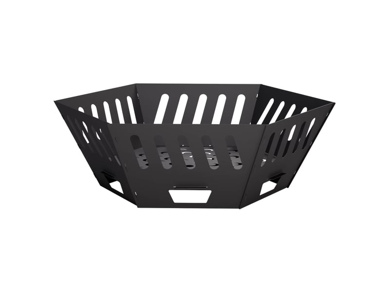  Brasero exterieur, foyer de cheminée noir 80x80x28 cm acier  - Conforama A