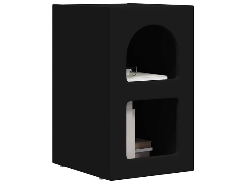  Table de chevet 2 pièces noir 29,5 x 33,5 x 50 cm  - Conforama C