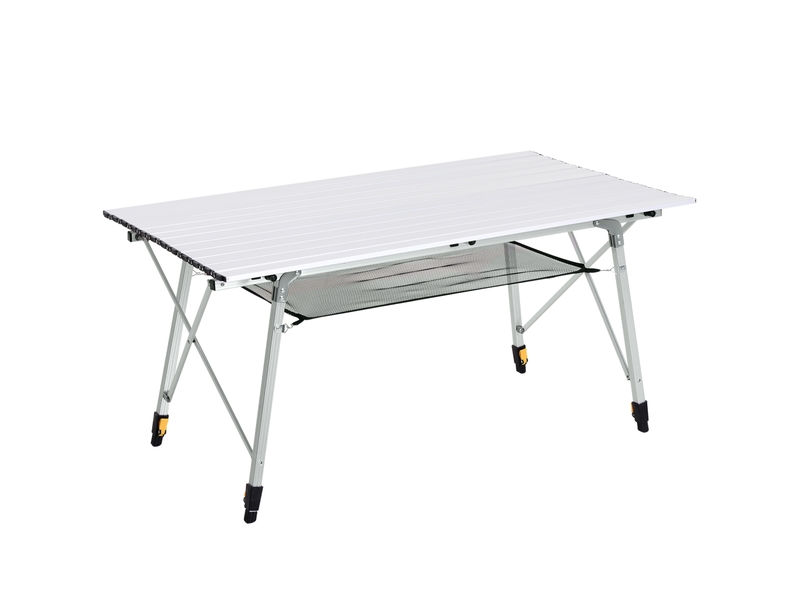  Table pliante en aluminium table de camping table de jardin 6 personnes hauteur réglable + sac de transport  - Conforama A
