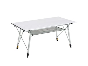 Table pliante en aluminium table de camping table de jardin 6 personnes hauteur réglable + sac de transport