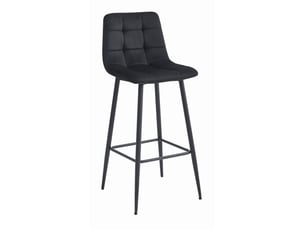 tabouret de bar  <strong>SANS MARQUE</strong>  - noir hauteur d'assise 76 cm vendu A l'unité