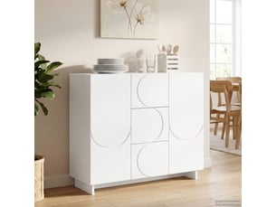 Buffet    <strong></strong> <strong></strong> - 85.5 cm coloris blanc 
