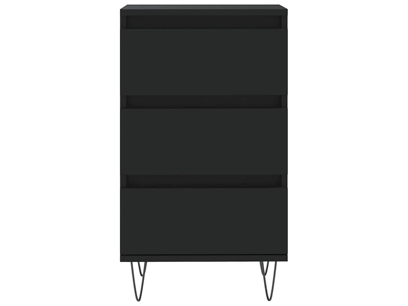  Buffet - bahut - meuble de rangement noir 40x35x70 cm bois d’ingénierie  - Conforama E