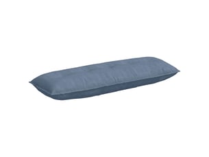 Coussin de dos, coussin de dossier bleu 140 x 50 cm tissu en velours côtelé cf54513