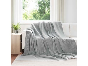 Plaid canapé gris 240x270 cm 3.17 kg polaire