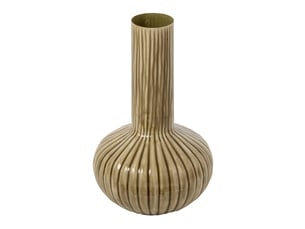 Vase bulbe en métal jarl 41cm vert olive