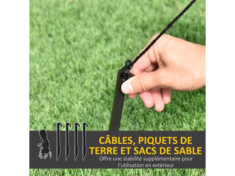  Père noël gonflable avec cheminée lumineux led hauteur polyester imperméable rouge blanc noir 210 cm  - Conforama W