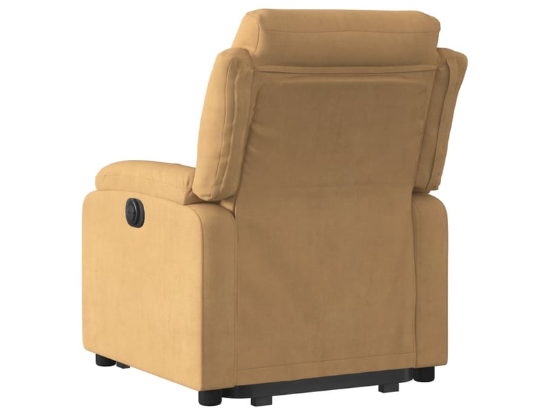  Fauteuil inclinable, fauteuil relax marron velours  - Conforama D