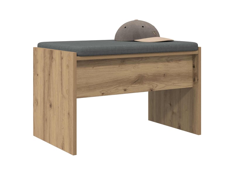  Banc d'entrée, banc interieur chêne artisanal 63x38x40 cm  - Conforama C