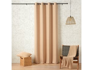 Rideau œillets polylin tamisant aux propriétés relaxantes du cbd 140x260 cm