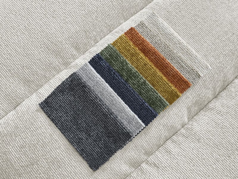 Bobochic canapé droit fixe 3 places sierra tissu texturé beige SIERRA - Conforama C