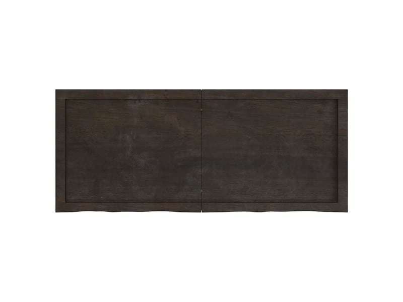  Comptoir de salle de bain, plan de travail marron foncé bois massif traité cf65871  - Conforama C