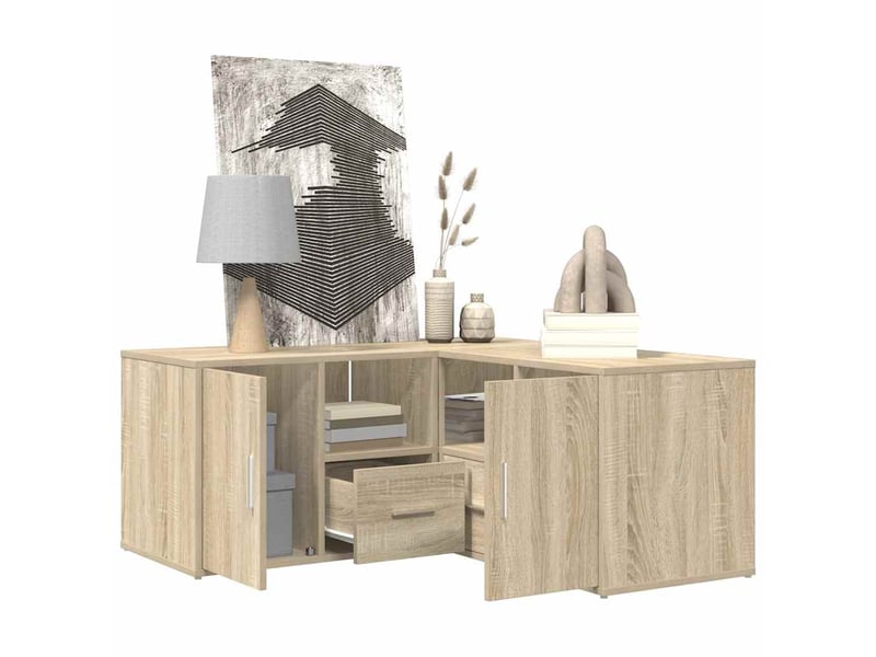  Armoire d'angle, armoire de rangement chêne sonoma 160x40x45 cm bois d’ingénierie  - Conforama D