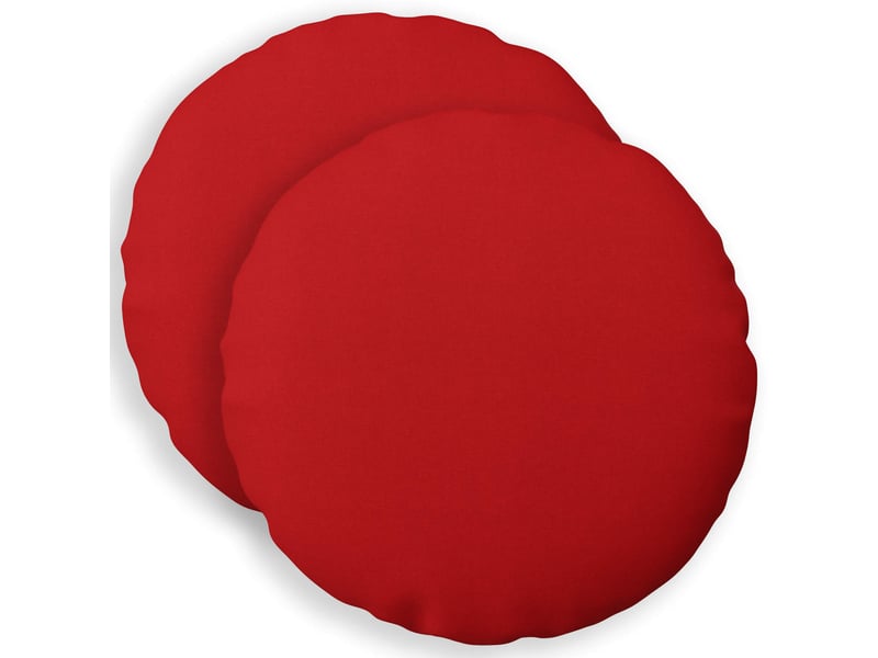  Lot de 2 coussins avec oreiller, coussins décoratifs heerlen rouge tissu cf50317  - Conforama B