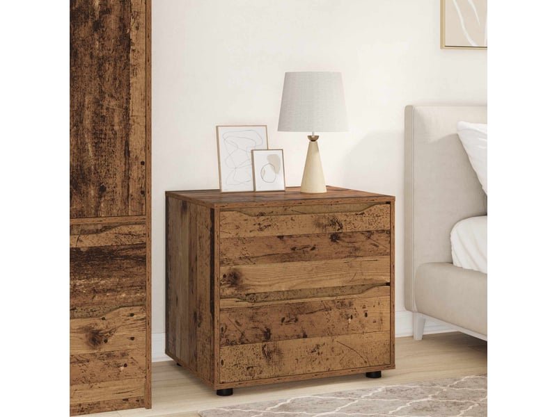  Armoire de rangement, commode de rangement 60 x 48 x 57 cm bois d'ingénierie shl5178  - Conforama B