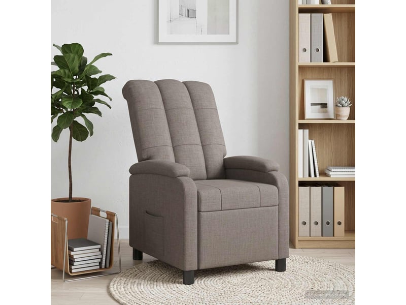 Vidaxl fauteuil inclinable taupe tissu - Conforama B