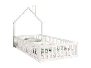 Lit simple 90x200 cm    coloris blanc