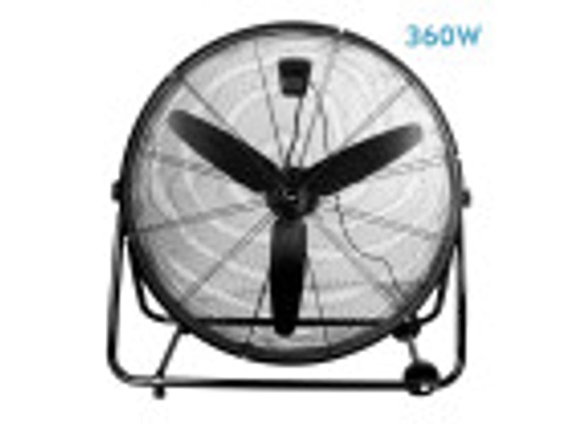  Ventilateur industriel fabrilamp vendaval 360 w noir 3 vitesses ø 87 cm orientable sur roulettes 181471009 - Conforama B