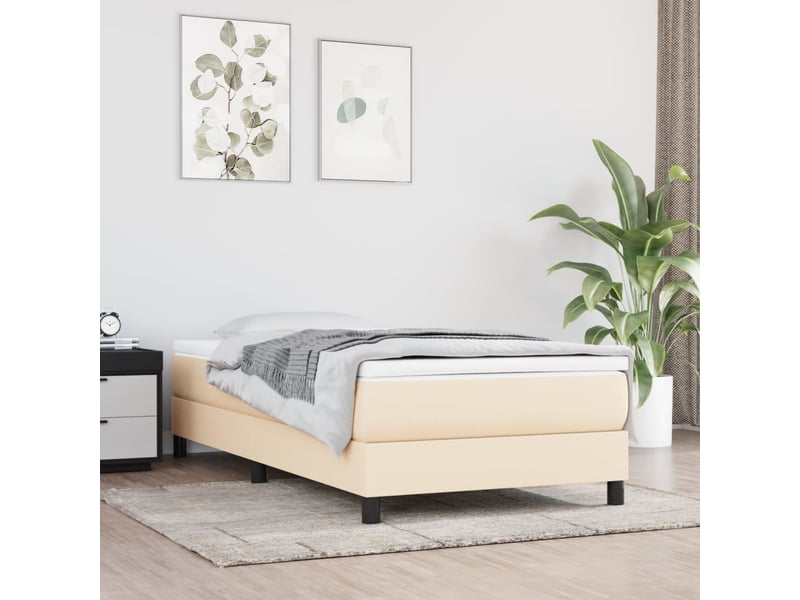  Matelas de lit à ressorts ensachés fermeté moyenne crème 120x190x20 cm tissu  - Conforama B