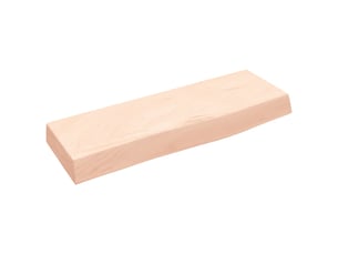 Étagère murale, étagère suspendue 60x20x6 cm bois de chêne massif non traité cf41923