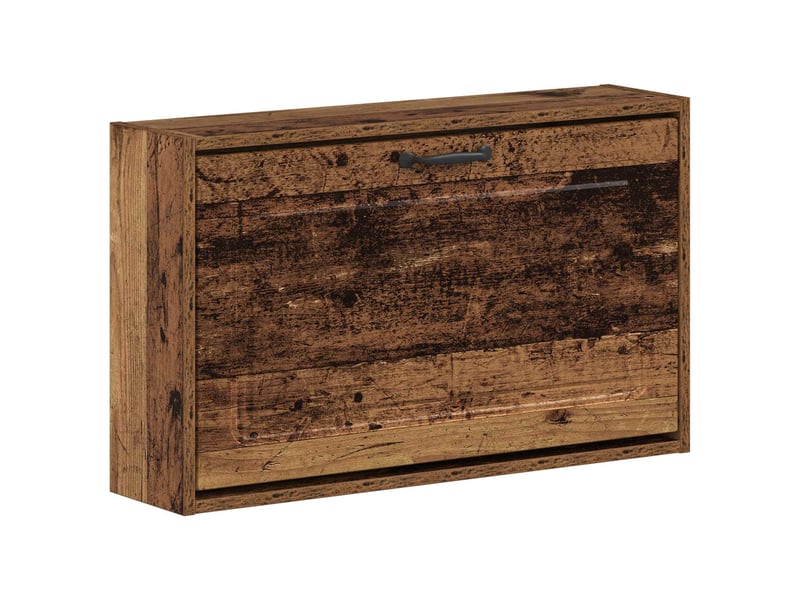  Meuble à chaussures mural, armoire à chaussures utrecht 71x17x43 cm bois ancien  - Conforama A