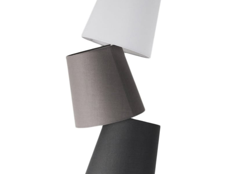 Lampadaire moderne 3 lumières en métal et tissu alma colours  - Conforama C