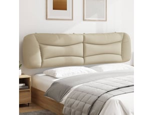 Coussin de tête de lit, coussin décoratif hvar crème 200 cm tissu