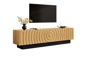 Meuble tv coloris bois clair 180 cm LEYTN